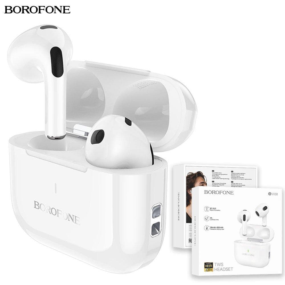 Borofone BW58 TWS True Wireless Headset Bluetooth Headphones With Microphone Touch Control Earbuds Sports Headset For iPhone Moto Nokia Oppo Sumsung