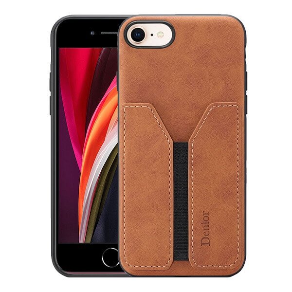 Brown Denior Apple iPhone SE 2020 Leather Case