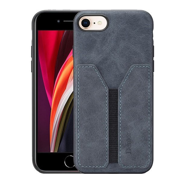 Grey Denior Apple iPhone SE 2020 Leather Case