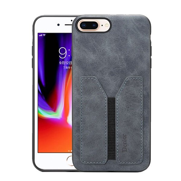 Grey Denior Apple iPhone 7 Plus /8 Plus Leather Case