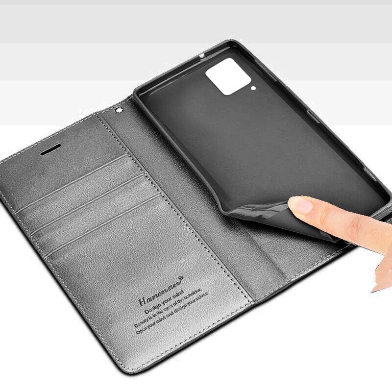 For Samsung Galaxy A Series Hanman Leather Wallet Case Flip Card Holder Slots Magnetic Shockproof Cover