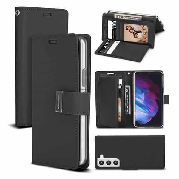 Goospery For Samsung Galaxy S Series Rich Diary Wallet Leather Flip Case Cover