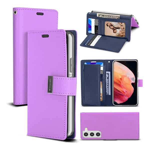 Goospery For Samsung Galaxy S Series Rich Diary Wallet Leather Flip Case Cover