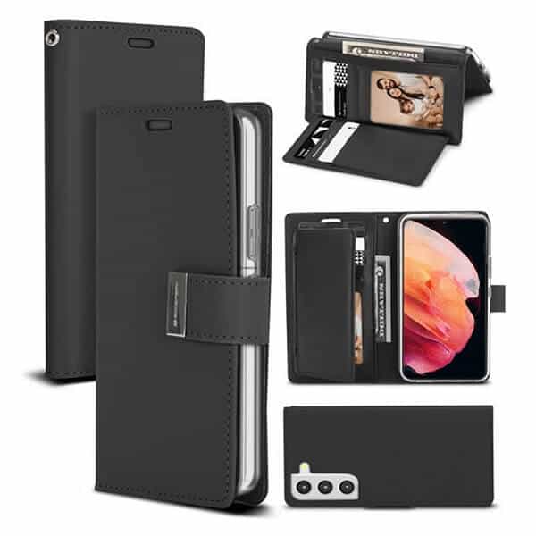 Goospery For Samsung Galaxy S Series Rich Diary Wallet Leather Flip Case Cover