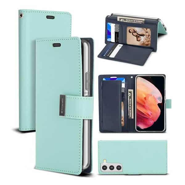Goospery For Samsung Galaxy S Series Rich Diary Wallet Leather Flip Case Cover