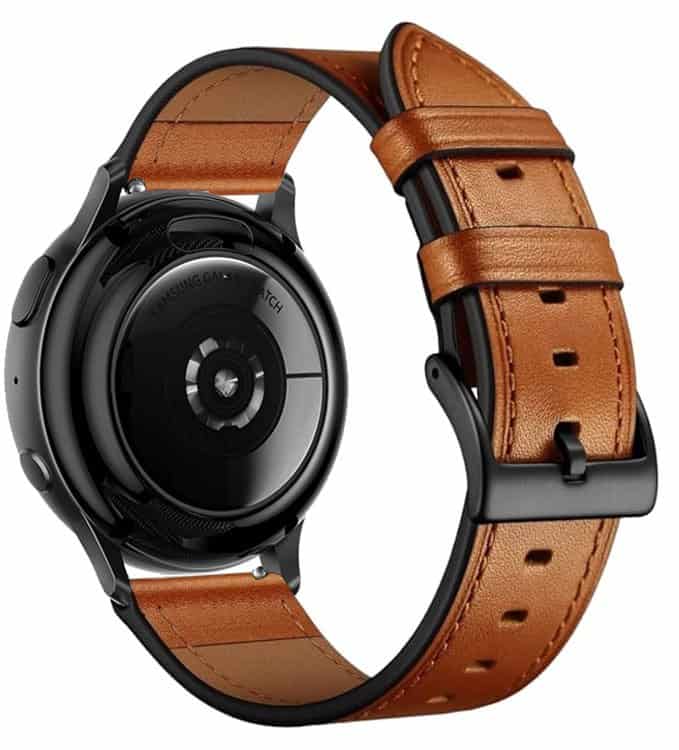 For Samsung Galaxy Watch 7 FE 6 5 4 3 Pro Active 2 Gear S2 Genuine Leather Strap Wristband
