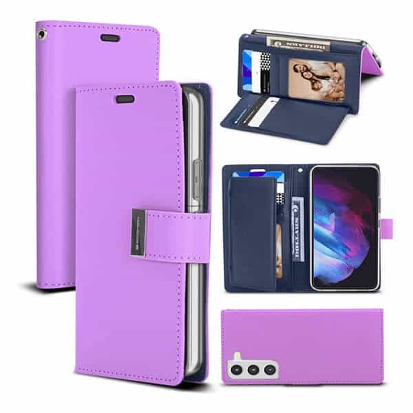 Goospery For Samsung Galaxy S Series Rich Diary Wallet Leather Flip Case Cover