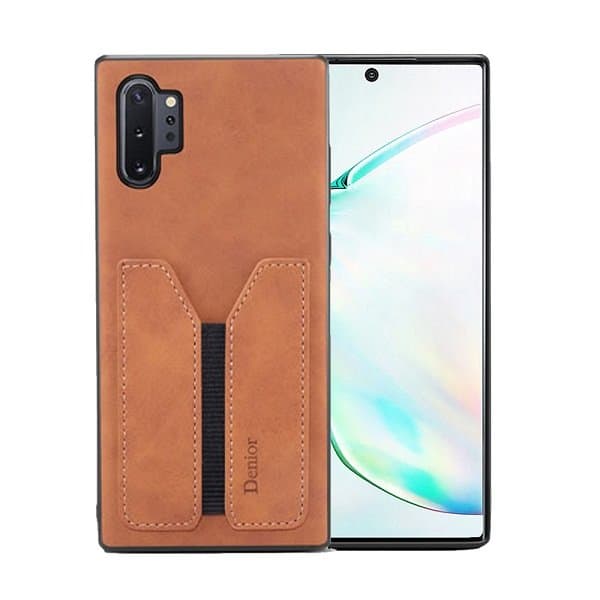 Brown Denior Samsung Galaxy Note 10 Plus Leather Case