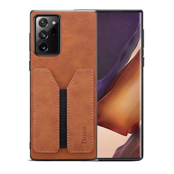 Brown Denior Samsung Galaxy Note 20 Ultra Leather Case Wallet Cover