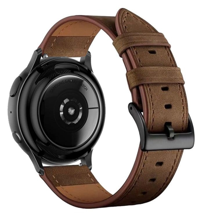 For Samsung Galaxy Watch 7 FE 6 5 4 3 Pro Active 2 Gear S2 Genuine Leather Strap Wristband