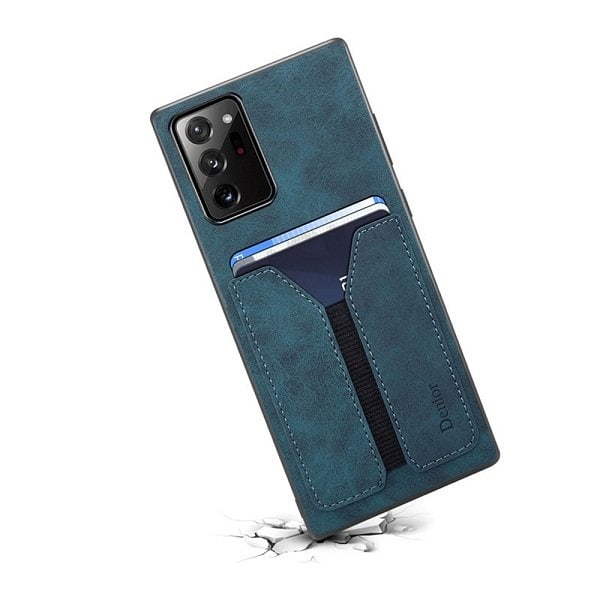 Denior For Samsung Galaxy Note Leather Case with Elastic Wallet Card Holder Slot Pocket Cover