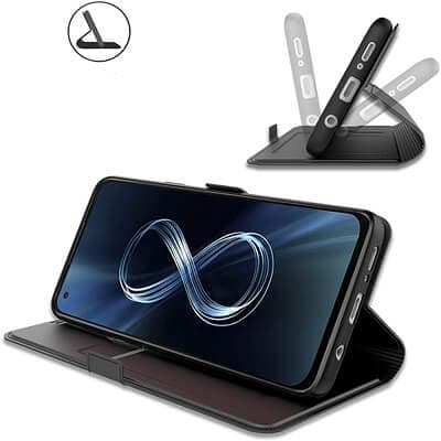 Asus ZenFone 8 5G ZS590KS Flip Wallet Case Bumper Back Protective Protection Card Retro Leather Flip Cover