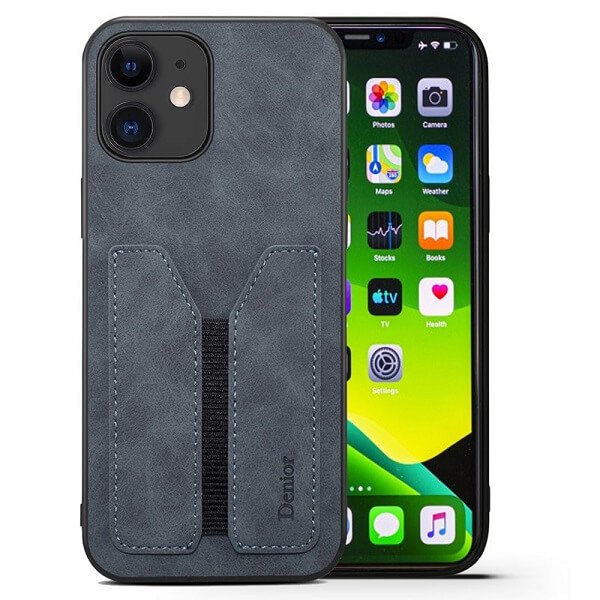 Blue Denior Apple iPhone 11 Leather Case