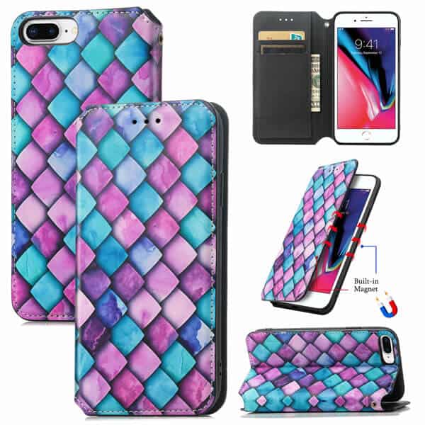 CaseNeo Purple Scales Case Cover For Apple iPhone 7 Plus /8 Plus