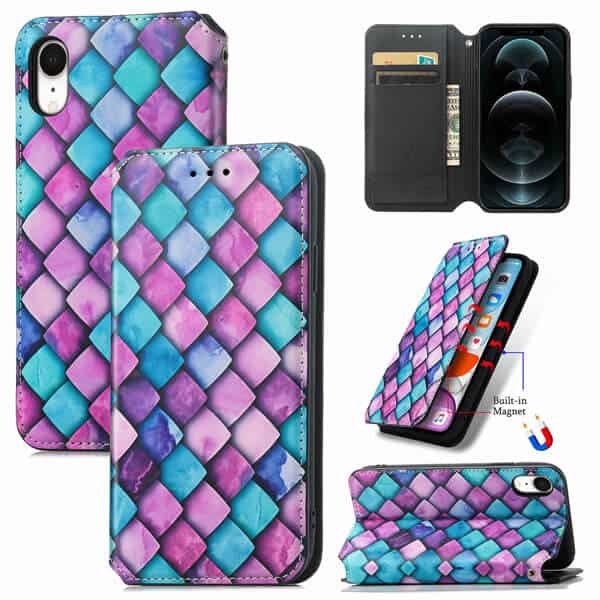CaseNeo Purple Scales Case Cover For Apple iPhone XR for Sale