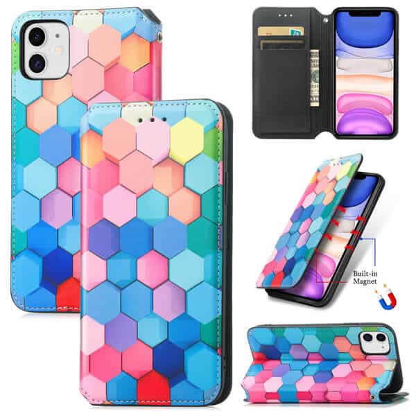 CaseNeo Colored Squares Case Cover For Apple iPhone 11 for Sale