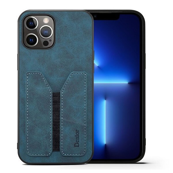 Blue Denior Apple iPhone 13 Pro Leather Case