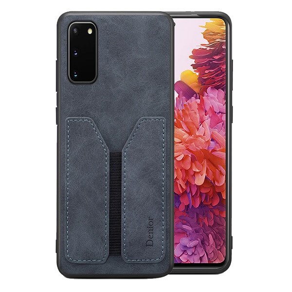 Grey Denior Samsung Galaxy S20 FE Leather Case with Wallet Cover
