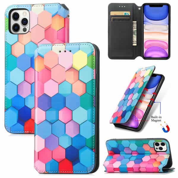 CaseNeo Colored Squares Case Cover For Apple iPhone 11 Pro Max