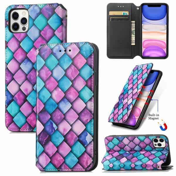 CaseNeo Purple Scales Case Cover For Apple iPhone 11 Pro Max