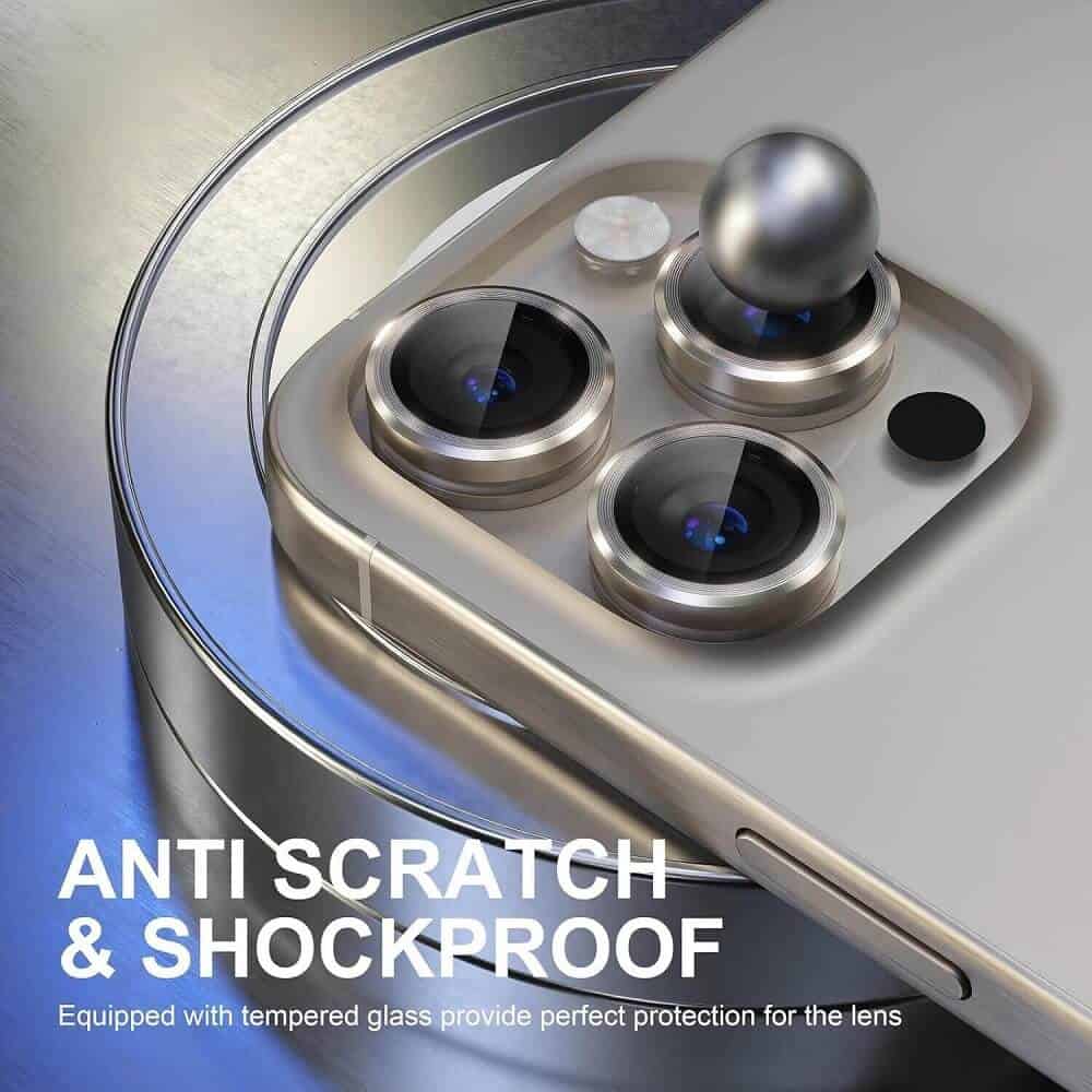 For iPhone Metal Ring Camera Lens Protector for Apple iPhone Models