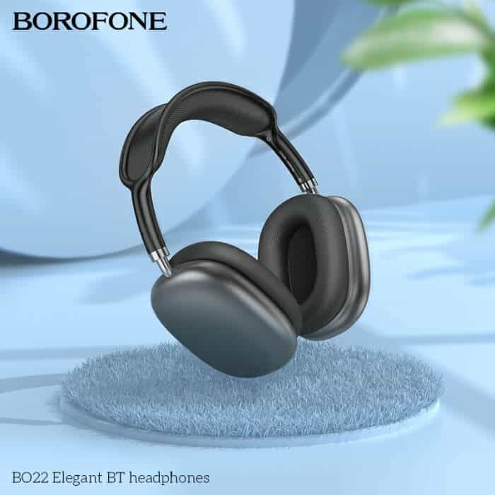 Borofone BO22 Elegant BT Headphone Wireless Bluetooth 5.3 On-Ear Headphones ( Space Grey)