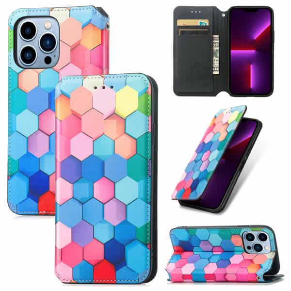 CaseNeo Colored Squares Case Cover For Apple iPhone 13 Pro Max