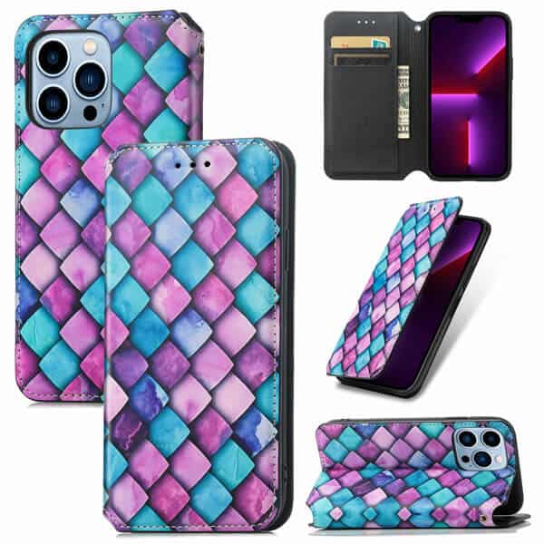 CaseNeo Purple Scales Case Cover For Apple iPhone 13 Pro Max