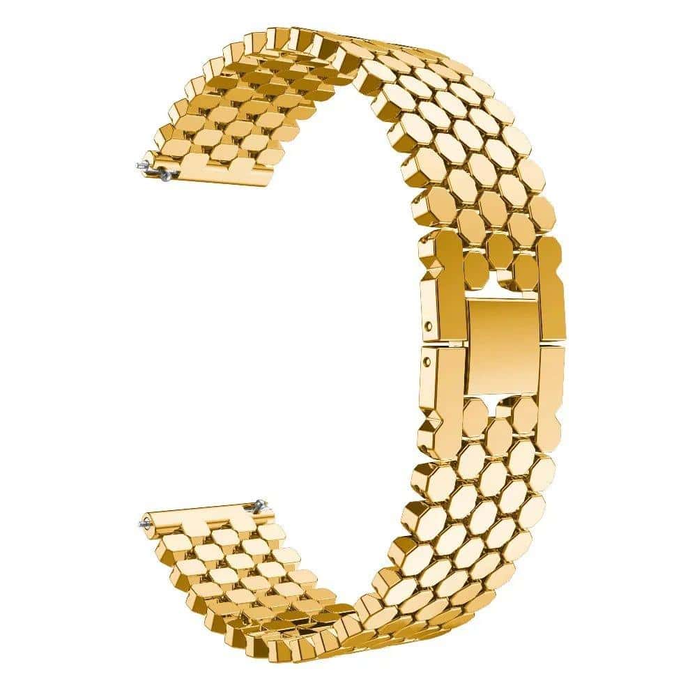 For Samsung Galaxy Watch 7 FE 6 5 4 Clasic Pro Active Gear 40/42/43/44/45/46/47mm Stainless Steel Fish Link Bracelet Strap Wristband