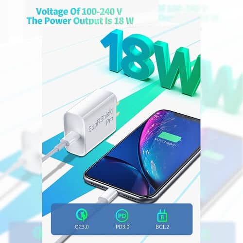 20W SupRShield PD SAA Certified Fast Charging Wall AU Plug Charger Adapter TCS-20WACB