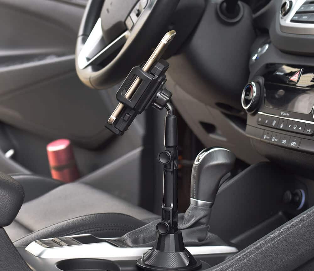 Car Cup Holder Phone Mount, Cup Holder Cradle Car Mount with Adjustable Neck