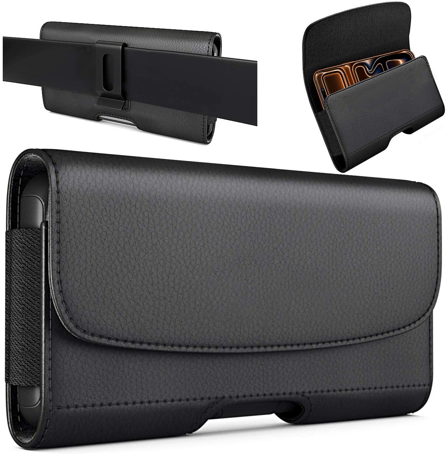 Universal Cell Phone Belt Holster Premium Wallet Case With Belt Clip Pouch Sleeve Belt Holder Cover