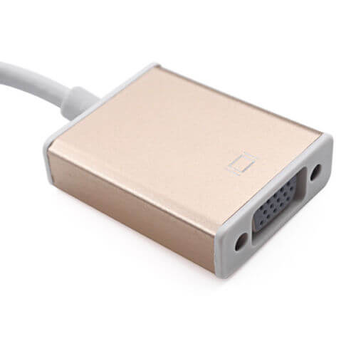 1080P USB 3.1 Type C Male to VGA Female Adapter Converter Cable For Macbook HDTV