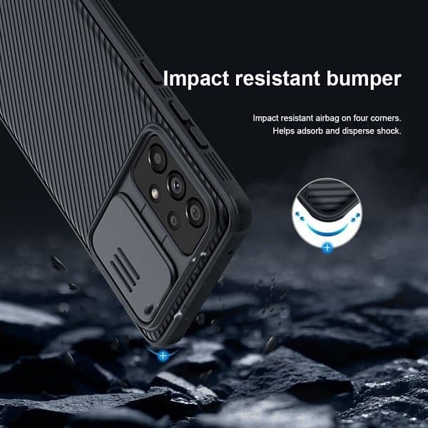 Nillkin Samsung Galaxy A23 4G Case, CamShield Series Slim Stylish Protective Case with Slide Camera Cover - Black