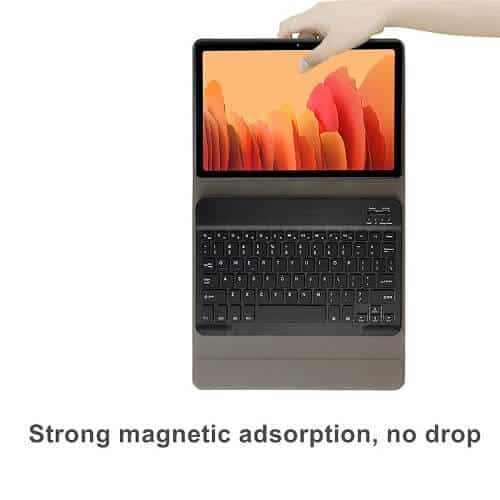 Samsung Galaxy Tab A7 2020 SM-T500 T505 Detachable Wireless Bluetooth Keyboard Case, Lightweight Protective Slim Folio Leather Smart Cover