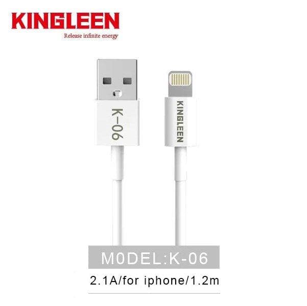 1X 10X 20X KINGLEEN (K06) 1M 2.1A Lightning Fast Charging High Quality Data Sync Cable Cord For Apple iPhone iPad iPod