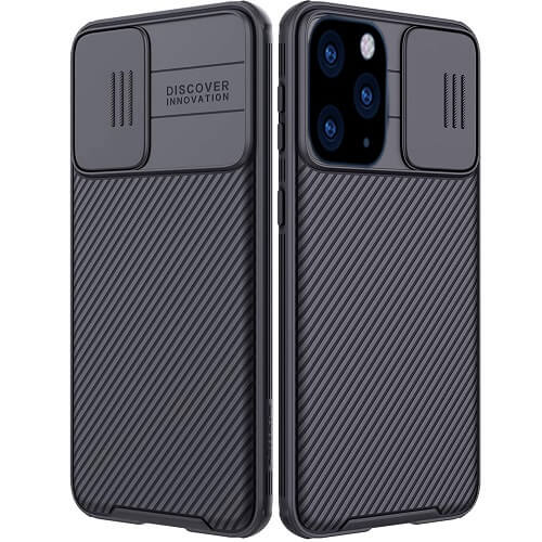 Apple iPhone 11 pro Case, Nillkin CamShield Series Slim Stylish Protective Case With Slide Camera Cover - Black //////