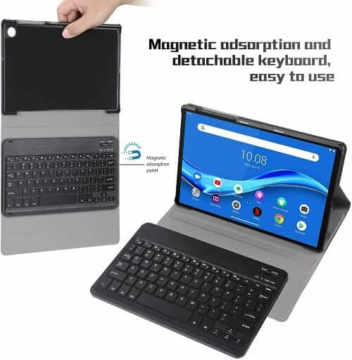 Wireless Bluetooth Keyboard Case Folio Leather Smart Stand Cover For Lenovo Tab All Models