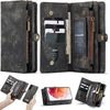 CaseMe For Samsung Galaxy S Series Zipper & Detachable Retro Leather Pouch Wallet Flip Purse Bag Detachable Phone Case Cover CaseMe For Samsung Galaxy S Series Zipper & Detachable Retro Leather Pouch Wallet Flip Purse Bag Detachable Phone Case Cover