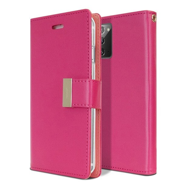 Goospery Galaxy Note 20 Rich Diary Aqua Wallet Case