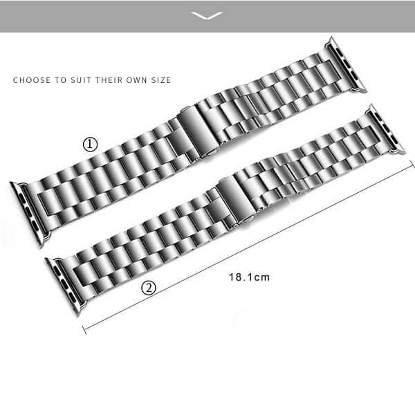 For Apple Watch Series 10 /9 /8 /7 /SE /6 /5 /4 /3 /2 /1 Ultra 2 Replacement Wrist Band 38mm 40mm 41mm 42mm 44mm 45mm 46mm 49mm Stainless Steel Metal iWatch Wristband Loop Strap