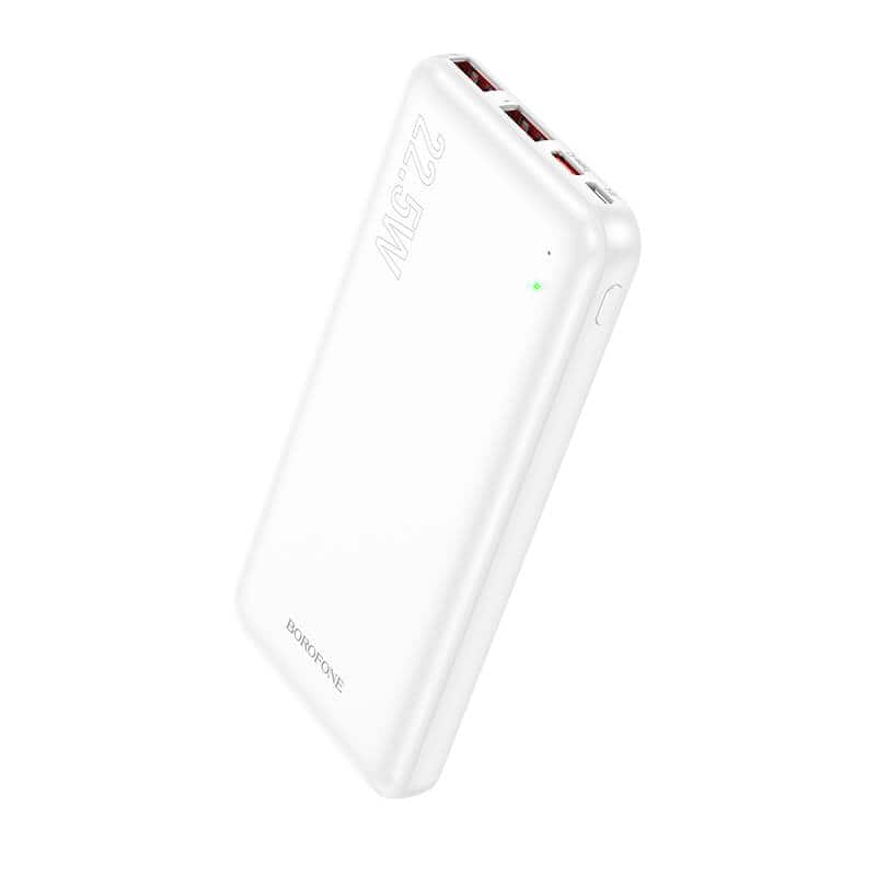 BOROFONE (BJ38) 10000mAh PD20W Fast Charging Charger 4 Ports (2 USB A + 1 USB Type C +1 Micro USB) Portable Power Bank