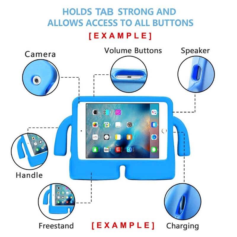 Samsung Galaxy Tab All Series iBuy Soft Tablet Case, Kids Protective Shockproof Case Cover For Children