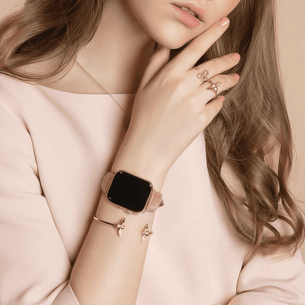 Genuine Leather Wristband For Samsung Galaxy Watch 7 FE 6 5 4 Clasic Pro Active Gear 40/42/43/44/45/46/47mm Bracelet Strap Wristband Replacement