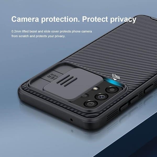 Nillkin Samsung Galaxy A23 4G Case, CamShield Series Slim Stylish Protective Case with Slide Camera Cover - Black