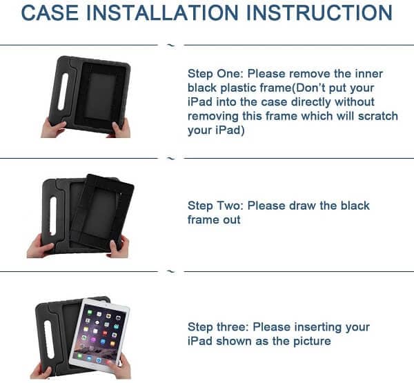 iPad Air 1 Kids Shockproof Kickstand Case