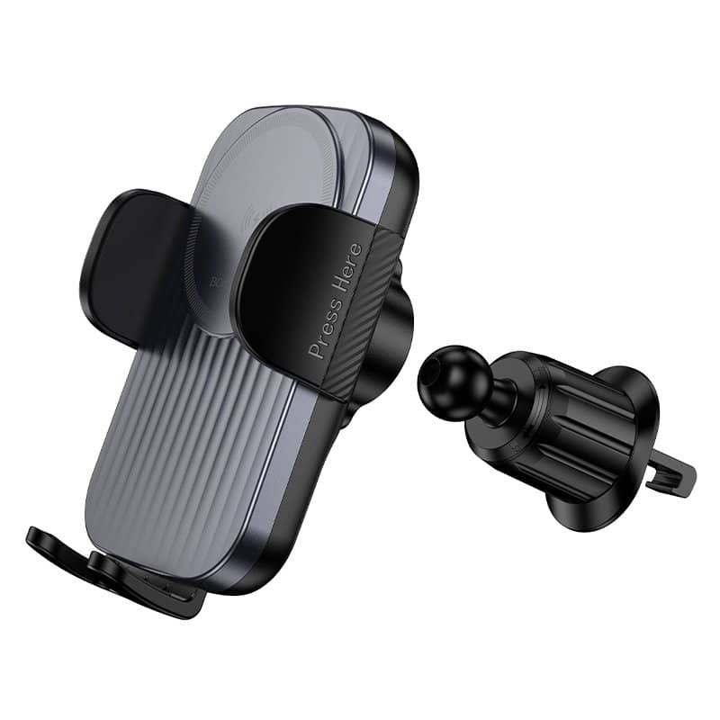 Borofone BH221 15W Fast Charging Charger Air Vent Wireless Car Mount Mobile Phone Holder
