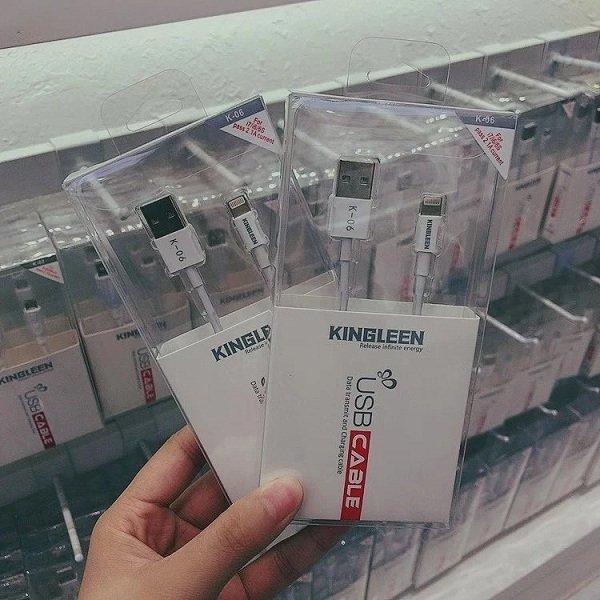 1X 10X 20X KINGLEEN (K06) 1M 2.1A Lightning Fast Charging High Quality Data Sync Cable Cord For Apple iPhone iPad iPod