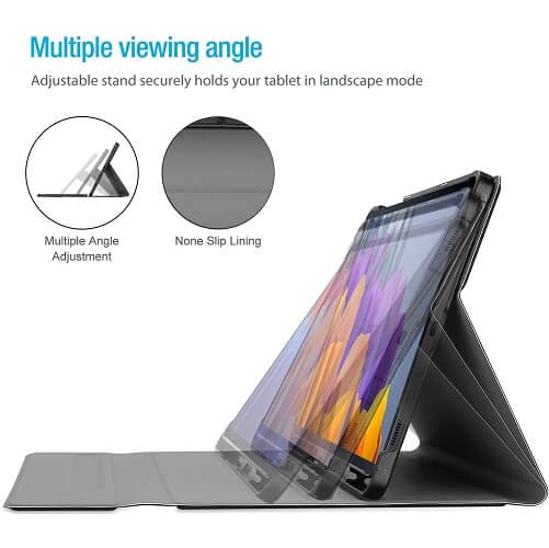 Wireless Bluetooth Keyboard Case, Folio Leather Smart Cover For Samsung Galaxy Tab S Series All Models