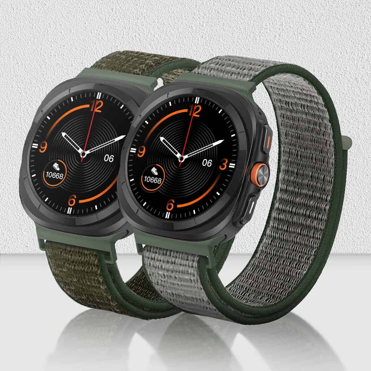 For Samsung Galaxy Watch 8 40MM 44MM / Ultra 47mm 2024 2025 Nylon Webbing Strap Watchband